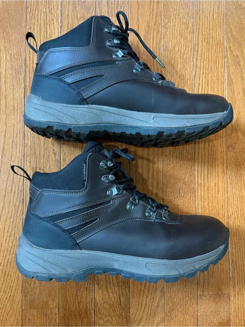 Eddie Bauer Men's 10.5 Everett Waterproof Leather Hiking Boots Trail Shoes 78703